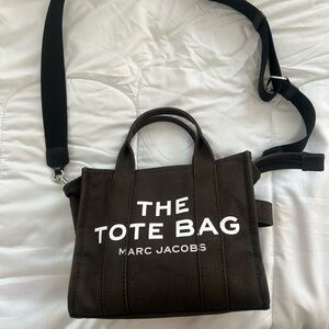 Marc Jacobs Black Canvas Small Tote Bag